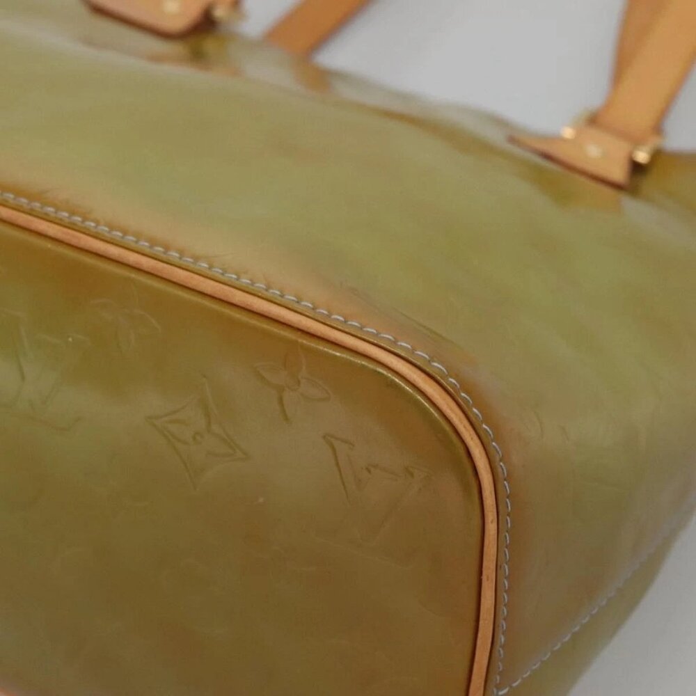 LOUIS VUITTON Monogram Vernis Houston Hand Bag Baby Blue M91005 LV Auth 130139 - Picture 4 of 16